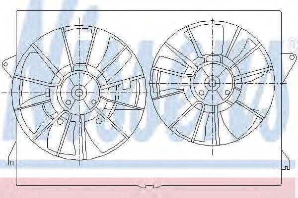 Вентилятор, охлаждение двигателя NISSENS 85393