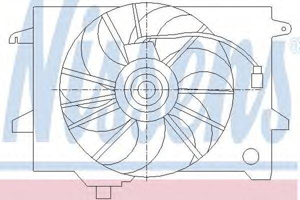 Вентилятор, охлаждение двигателя NISSENS 85417