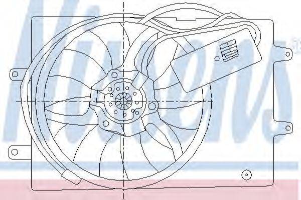 Вентилятор, охлаждение двигателя NISSENS 85429
