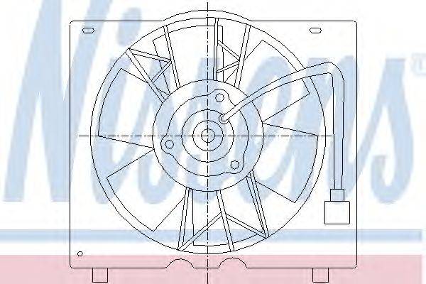 Вентилятор, конденсатор кондиционера NISSENS 85450