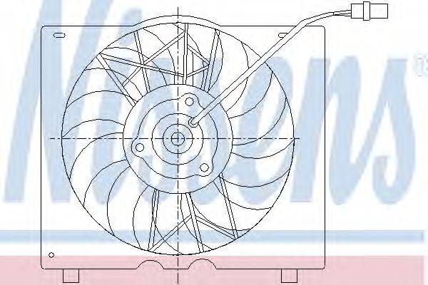 Вентилятор, охлаждение двигателя NISSENS 85451