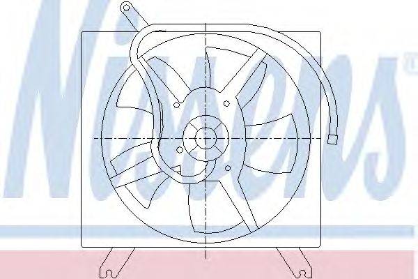 Вентилятор, конденсатор кондиционера NISSENS 85528
