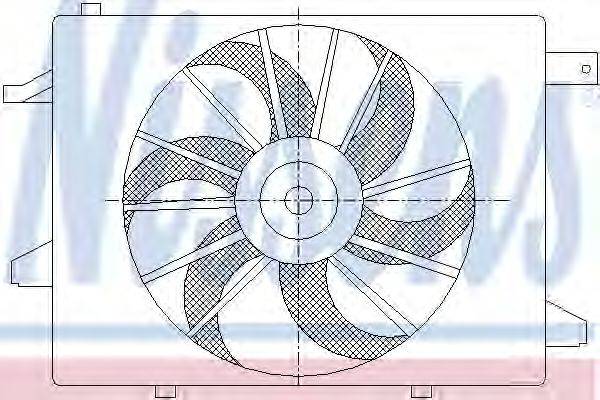 Вентилятор, охлаждение двигателя NISSENS 85552