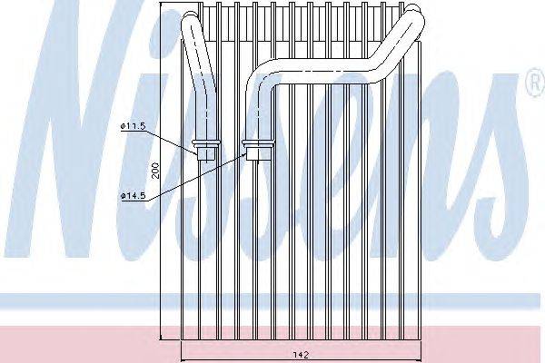 Испаритель, кондиционер NISSENS 92237