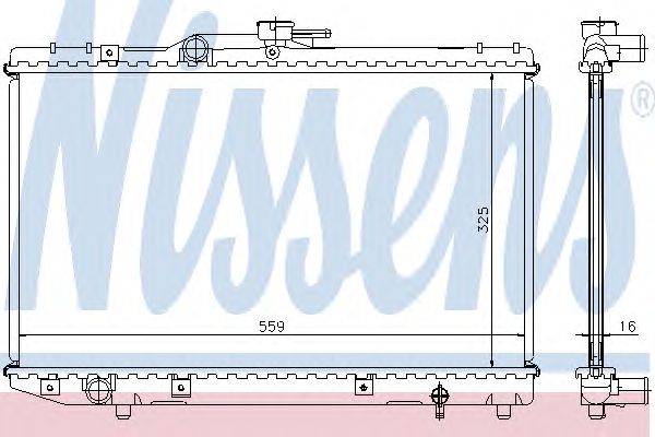 Радиатор, охлаждение двигателя NISSENS 64773