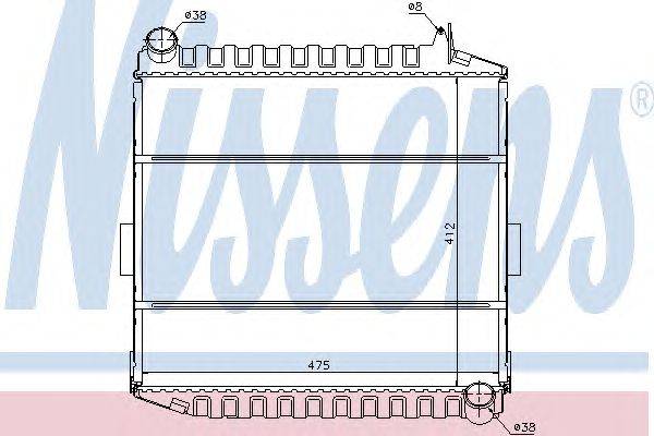 Радиатор, охлаждение двигателя NISSENS 61451