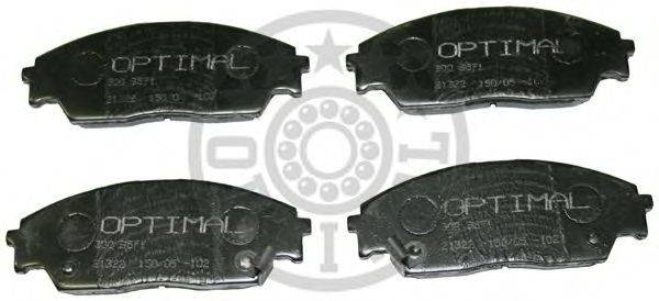 Комплект тормозных колодок, дисковый тормоз OPTIMAL 9571