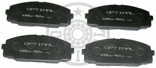 Комплект тормозных колодок, дисковый тормоз OPTIMAL 9818