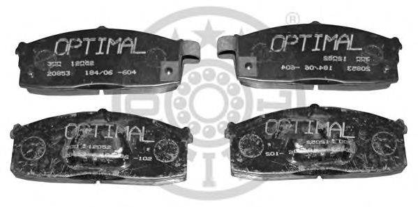 Комплект тормозных колодок, дисковый тормоз OPTIMAL 12052