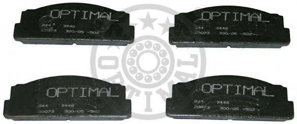 Комплект тормозных колодок, дисковый тормоз OPTIMAL 3446