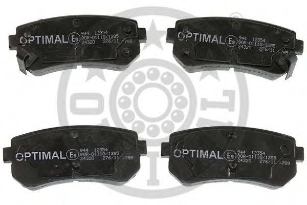 Комплект тормозных колодок, дисковый тормоз OPTIMAL 24321