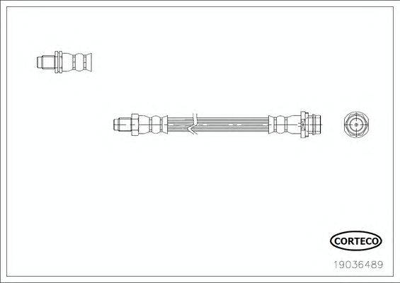 Тормозной шланг CORTECO 19036489