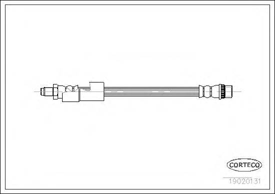Тормозной шланг CORTECO 19020131