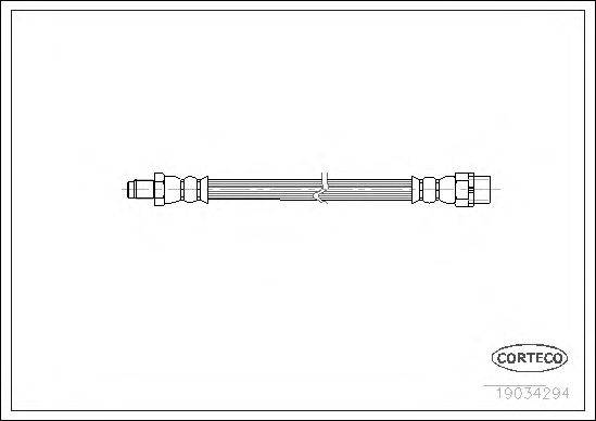 Тормозной шланг CORTECO 19034294