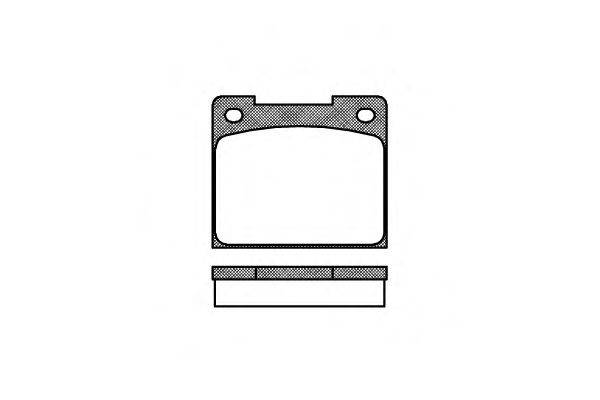 Комплект тормозных колодок, дисковый тормоз REMSA 003900
