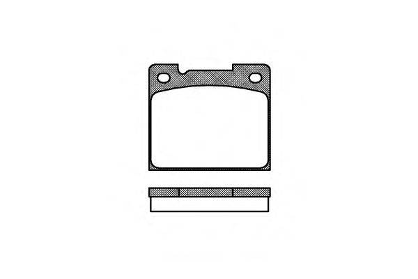 Комплект тормозных колодок, дисковый тормоз REMSA 0039.30