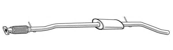 Средний глушитель выхлопных газов WALKER 22746