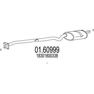 Глушитель выхлопных газов конечный MTS 0160999