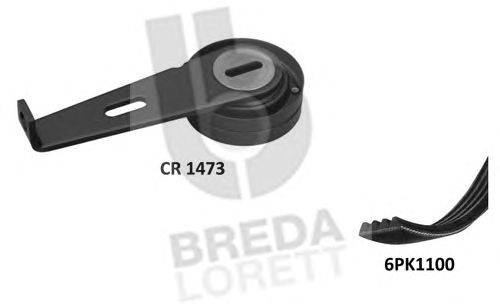 Поликлиновой ременный комплект BREDA  LORETT KCA 0014