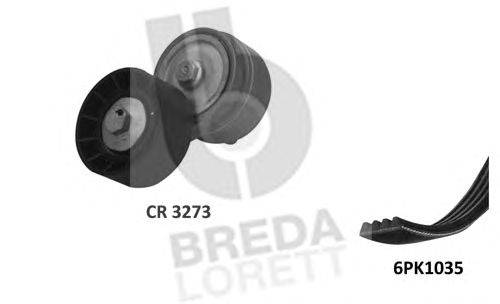 Поликлиновой ременный комплект BREDA  LORETT KCA 0031