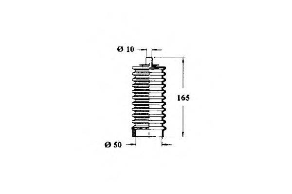 Пыльник, рулевое управление OCAP 1211275