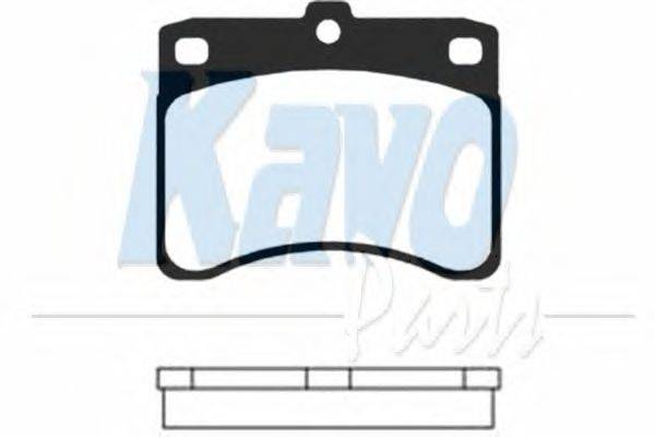 Комплект тормозных колодок, дисковый тормоз KAVO PARTS BP-1504