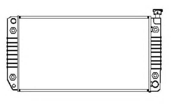 Радиатор, охлаждение двигателя NRF 50230