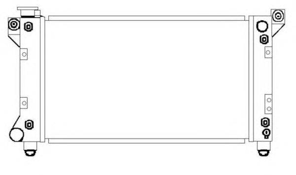 Радиатор, охлаждение двигателя NRF 50237