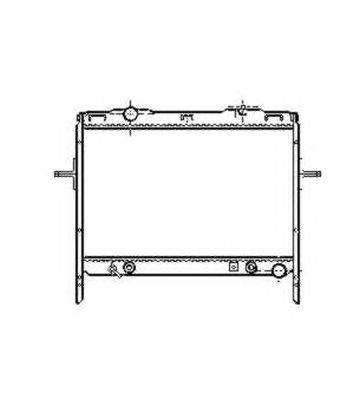 Радиатор, охлаждение двигателя NRF 53369