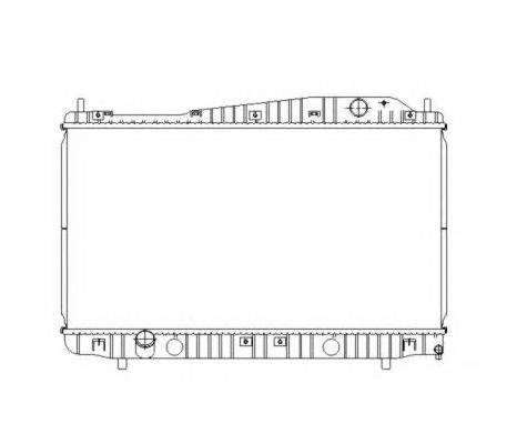 Радиатор, охлаждение двигателя NRF 53481