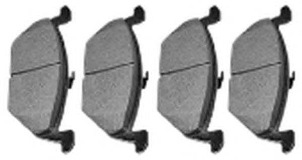 Комплект тормозных колодок, дисковый тормоз METELLI 8222112