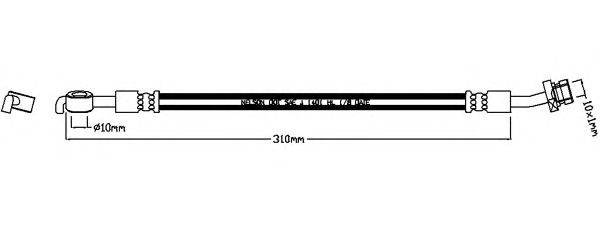 Тормозной шланг REMKAFLEX 7384