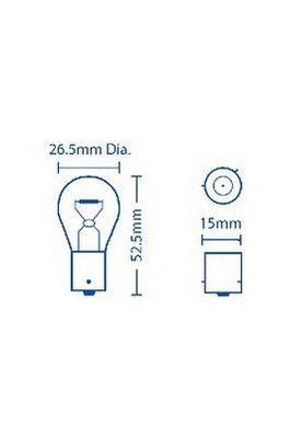 Лампа накаливания, фонарь указателя поворота; Лампа накаливания, стояночный / габаритный огонь ACDelco ACBU1033