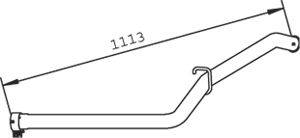 Труба выхлопного газа DINEX 36616