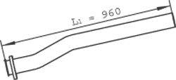 Труба выхлопного газа DINEX 47299