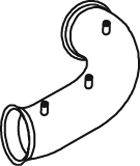 Труба выхлопного газа DINEX 22187