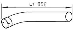 Труба выхлопного газа DINEX 48222