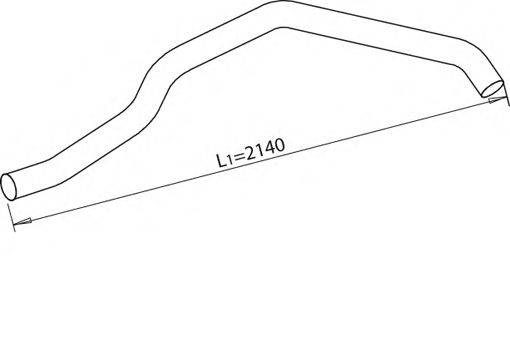 Труба выхлопного газа DINEX 47163