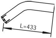 Труба выхлопного газа DINEX 28674