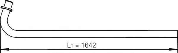 Труба выхлопного газа DINEX 47107