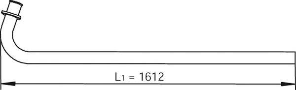 Труба выхлопного газа DINEX 47108