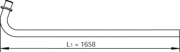 Труба выхлопного газа DINEX 47109