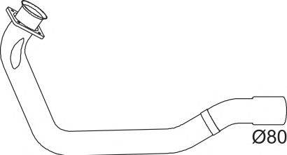 Труба выхлопного газа DINEX 64158