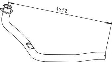 Труба выхлопного газа DINEX 64187