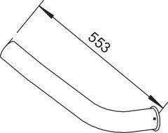 Труба выхлопного газа DINEX 64638