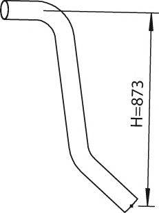 Труба выхлопного газа DINEX 28772