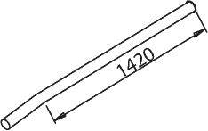 Труба выхлопного газа BORGES 4113