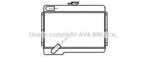 Радиатор, охлаждение двигателя AVA QUALITY COOLING AU2020