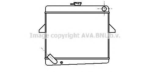 Радиатор, охлаждение двигателя AVA QUALITY COOLING BD2004