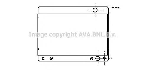 Радиатор, охлаждение двигателя AVA QUALITY COOLING MS2089